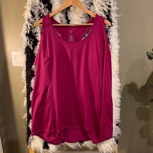 Livi Active Magenta Loose Fit Tank Top 18/20